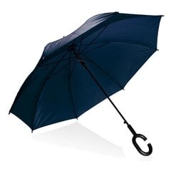 C-kujulise käepidemega PLATINET vihmavari, sinine hind ja info | Naiste vihmavarjud | kaup24.ee
