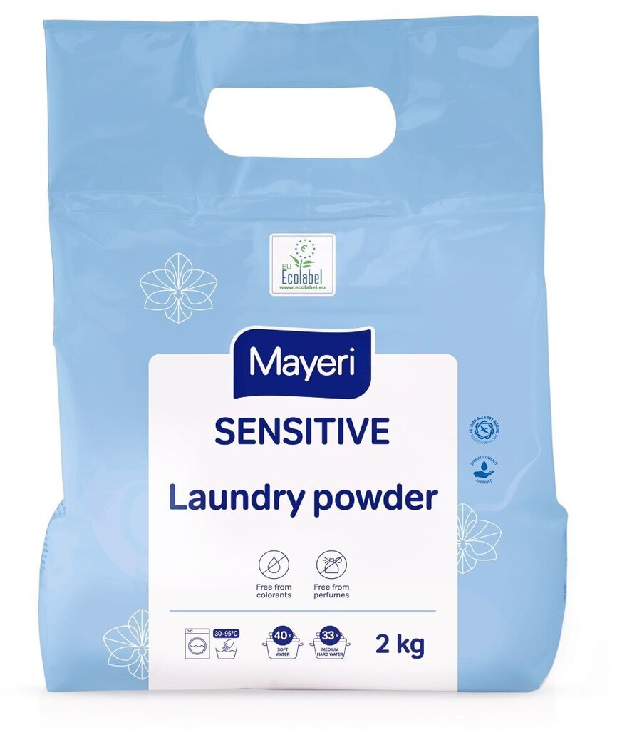 MAYERI Sensitive pesupulber 2 kg цена и информация | Pesuvahendid | kaup24.ee