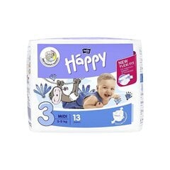 HAPPY Midi mähkmed 3 suurust 5-9kg 13tk. цена и информация | Подгузники | kaup24.ee