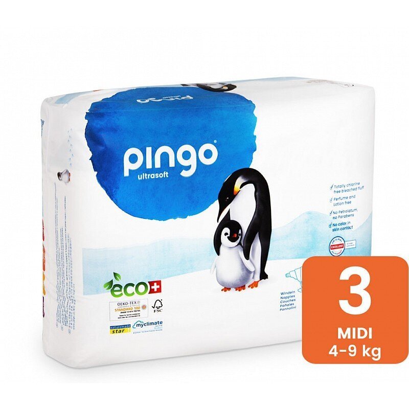 Niiskuse indikaatoriga mähkmed Pingo Mini 44 tk. 4-9kg цена и информация | Mähkmed | kaup24.ee