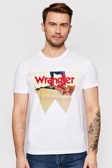 T-särk Wrangler, valge hind ja info | Meeste T-särgid | kaup24.ee