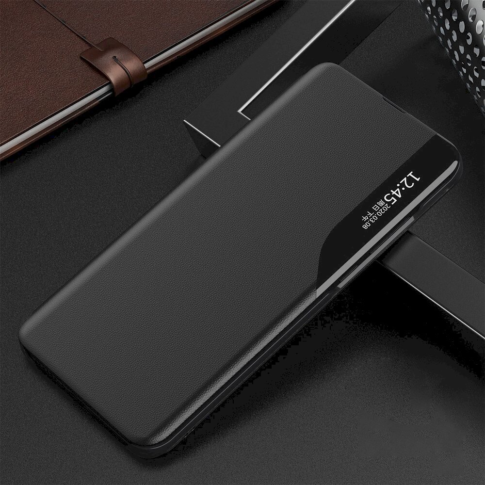 Fusion eco leather view kaitseümbris telefonile Xiaomi Redmi Note 9T 5G, must цена и информация | Telefoni kaaned, ümbrised | kaup24.ee
