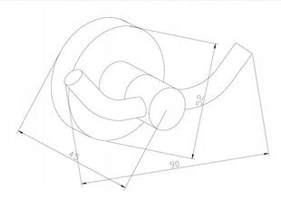 Mexen Remo крючок для полотенец, gold цена и информация | Аксессуары для ванной комнаты | kaup24.ee