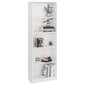 vidaXL 5-korruseline raamaturiiul valge 60x24x175 cm, puitlaastplaat hind ja info | Riiulid | kaup24.ee