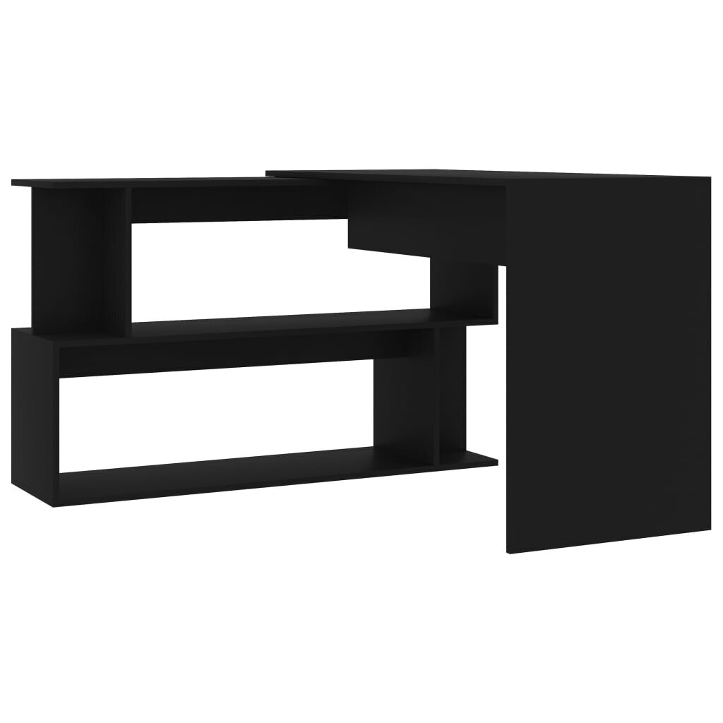 vidaXL kirjutuslaud, must, 200 x 50 x 76 cm puitlaastplaat цена и информация | Arvutilauad, kirjutuslauad | kaup24.ee