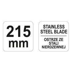 Kontorikäärid kummeeritud käepidemega 215 mm YT-19765 hind ja info | Kirjatarbed | kaup24.ee