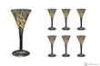 Likööriklaaside komplekt Laurus 6x60ml, kuldne цена и информация | Klaasid, tassid ja kannud | kaup24.ee