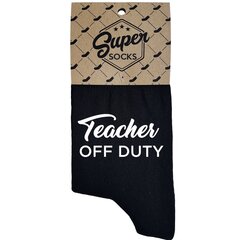 Naiste sokid kirjaga „Teacher off duty“ цена и информация | Оригинальные носки | kaup24.ee