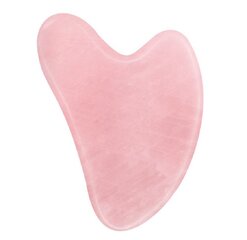 GUA SHA roosakvartsist kivimassöör. цена и информация | Массажеры для лица, инструменты для чистки лица | kaup24.ee