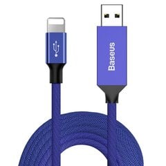 Laadimis- / andmesidekaabel Baseus Artistic USB / Lightning 5m, sinine цена и информация | Кабели для телефонов | kaup24.ee