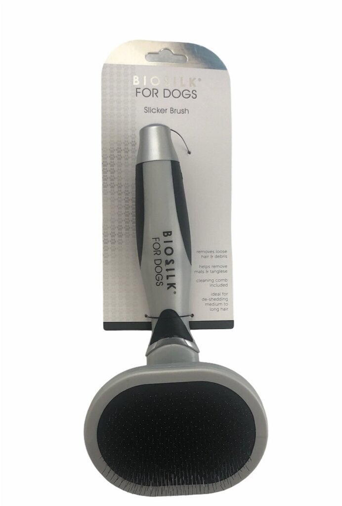 „Biosilk For Dogs Slicker Brush“ hind ja info | Hooldusvahendid loomadele | kaup24.ee