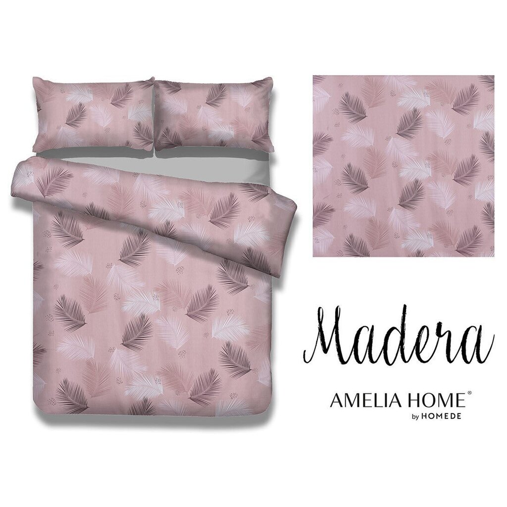 AmeliaHome voodipesukomplekt Madera Pink Vibes 200x220, 3-osaline hind ja info | Voodipesukomplektid | kaup24.ee