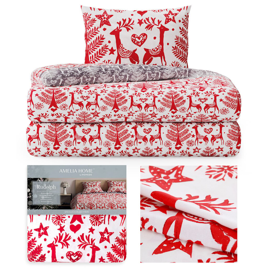 AmeliaHome voodipesukomplekt Snuggy Rudolph 160x200, 3-osaline цена и информация | Voodipesu | kaup24.ee