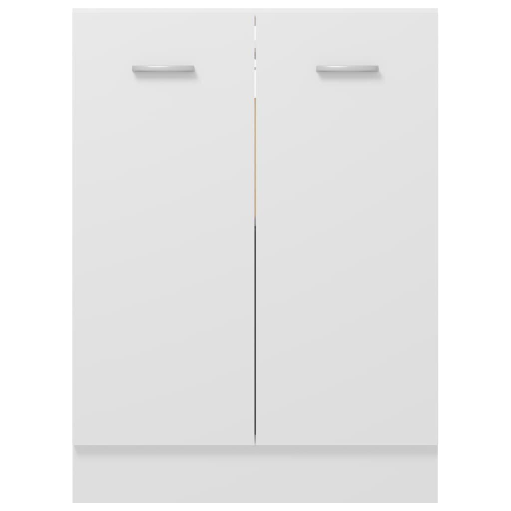 vidaXL Alumine kapp, valget värvi, 60x46x81,5cm, Mdp hind ja info | Köögikapid | kaup24.ee