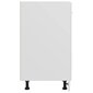 vidaXL Alumine kapp, valget värvi, 60x46x81,5cm, Mdp, läikiv hind ja info | Köögikapid | kaup24.ee