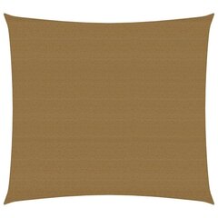 Päikesesirm, taupe värv, 2,5x2,5m, Hdpe, 160g / m² hind ja info | Päikesevarjud, markiisid ja alused | kaup24.ee