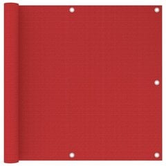 Rõdu vahesein, 90x500 cm, punane hind ja info | Päikesevarjud, markiisid ja alused | kaup24.ee