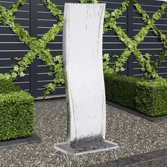 vidaXL aiapurskkaev pumbaga, roostevaba teras 130 cm, kumer hind ja info | Dekoratsioonid | kaup24.ee