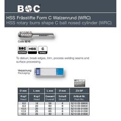HSS борфреза цилиндрической C формы Bohrcraft (Ø 10 мм) цена и информация | Фрезы | kaup24.ee