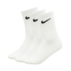 Sokid Nike Everyday Ltwt Crew, 3 paari, valge hind ja info | Meeste sokid | kaup24.ee