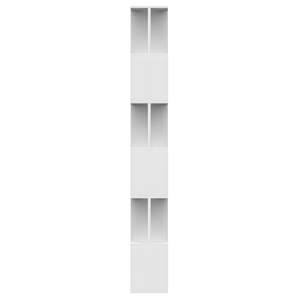 vidaXL raamaturiiul/ruumijagaja valge 80 x 24 x 192 cm puitlaastplaat hind ja info | Riiulid | kaup24.ee