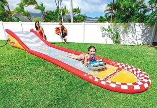 Надувная водная горка INTEX Racing Fun Slide, 561x76 см цена и информация | Надувные и пляжные товары | kaup24.ee