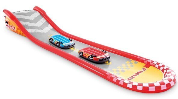 Täispuhutav veeliumägi INTEX Racing Fun Slide, 561x76 cm цена и информация | Täispuhutavad veemänguasjad ja ujumistarbed | kaup24.ee