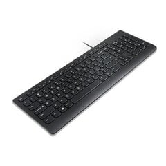 Проводная клавиатура Lenovo 4Y41C68687, черная цена и информация | Клавиатура с игровой мышью 3GO COMBODRILEW2 USB ES | kaup24.ee