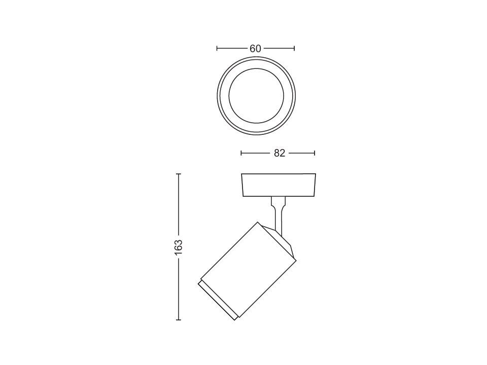 Philips Hue Fugato nutikas must kohtvalgusti 1x5.7W hind ja info | Seinavalgustid | kaup24.ee