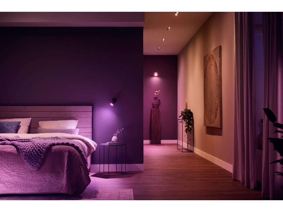 Philips Hue Fugato nutikas must kohtvalgusti 1x5.7W цена и информация | Seinavalgustid | kaup24.ee