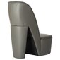 vidaXL kõrge kontsa kujuga tool, hall, kunstnahk hind ja info | Aiatoolid | kaup24.ee