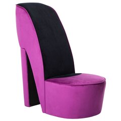 Кресло в форме туфли на высоком каблуке, фиолетовое цена и информация | Уличные cтулья | kaup24.ee
