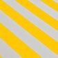 vidaXL kokkupandav varikatus, käsitsi kasutatav, 400 cm kollane/valge цена и информация | Päikesevarjud, markiisid ja alused | kaup24.ee