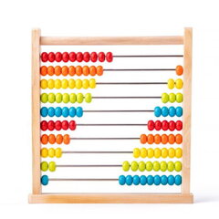 Woody 90401 Деревянные обучающие счеты с цветными бусинами для подсчета для детей от 3 лет + (28.5x27x5cm) цена и информация | Развивающие игрушки | kaup24.ee