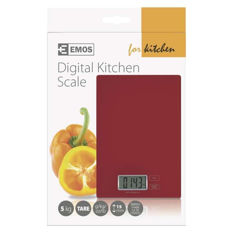Köögikaal EMOS TY3101 punane цена и информация | Köögikaalud | kaup24.ee