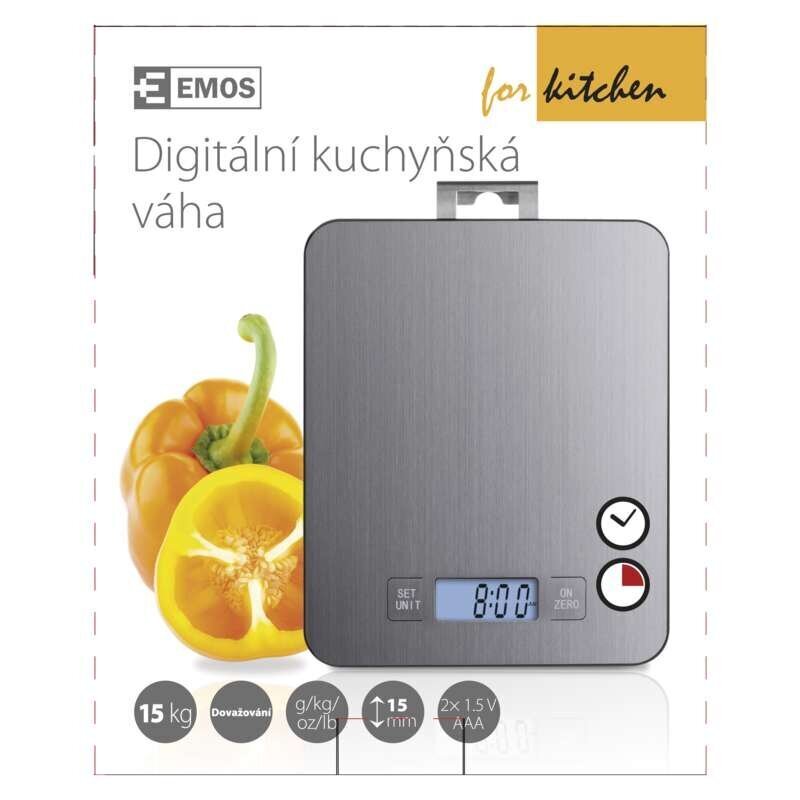 Köögikaal EMOS kuni 15 kg. цена и информация | Köögikaalud | kaup24.ee