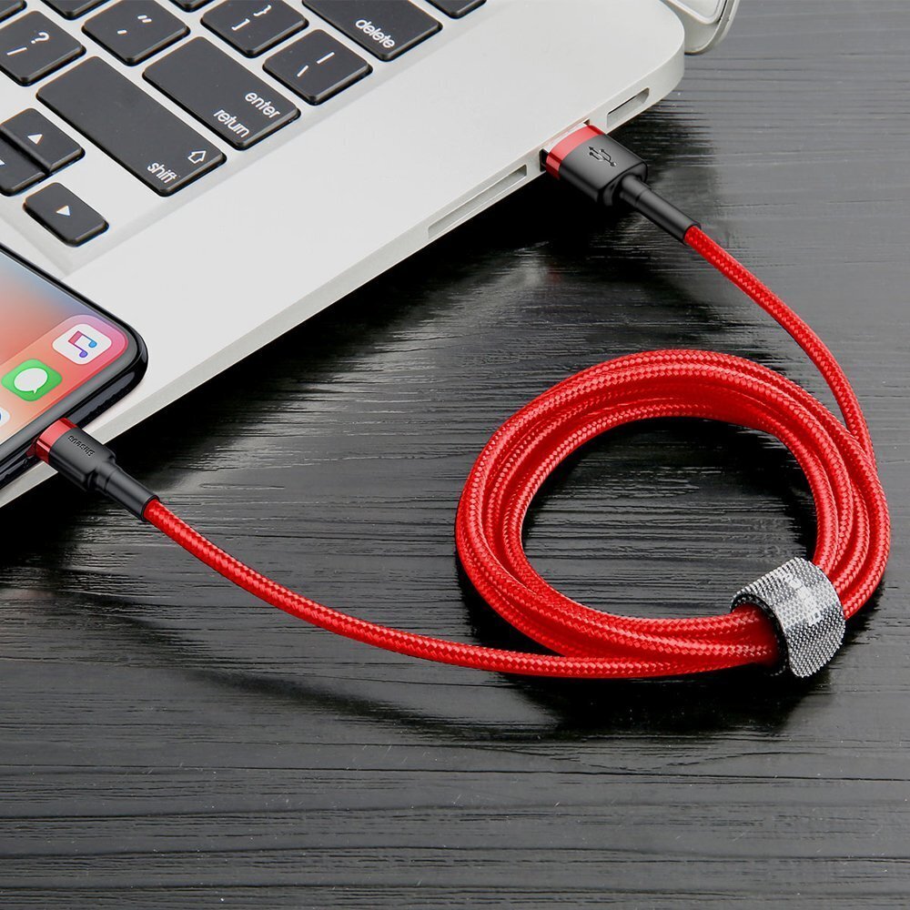 Baseus Durable Nylon Braided Wire, USB, 0,5 m цена и информация | Mobiiltelefonide kaablid | kaup24.ee