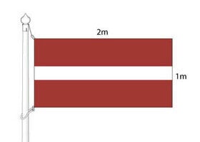 Läti riigilipp (lipumastile) 1*2m цена и информация | Флаги и держатели для флагов | kaup24.ee