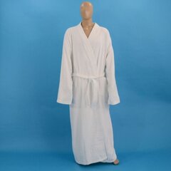 Халат белый, махровый, без воротника XXXL цена и информация | Мужские халаты, пижамы | kaup24.ee