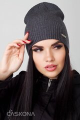 Женская шапка KIRA KIRA*04, Caskona, тёмно-серая цена и информация | Женские шапки | kaup24.ee