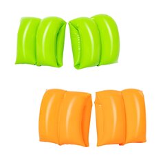 Надувные рукава для плавания Bestway Assorted Armbands, зеленый / оранжевый цена и информация | Нарукавники, жилеты для плавания | kaup24.ee