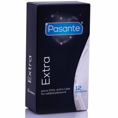 Kondoomid Pasante Extra, 12 tk. hind ja info | Kondoomid | kaup24.ee