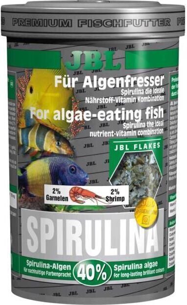 Taimne sööt kaladele JBL Spirulina Premium 1000 ml hind ja info | Toit kaladele | kaup24.ee