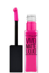 Vedel huulevärv Maybelline New York Color Sensational Vivid Matte 8 ml, 15 Electric Pink цена и информация | Помады, бальзамы, блеск для губ | kaup24.ee