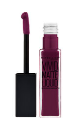 Huuleläige Maybelline New York Color Sensational Vivid Matte 8 ml, 45 Posessed Plum цена и информация | Помады, бальзамы, блеск для губ | kaup24.ee