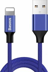 Laadimis- / andmesidekaabel USB - Lightning Baseus Yiven 1,8m, 2A, sinine hind ja info | Mobiiltelefonide kaablid | kaup24.ee