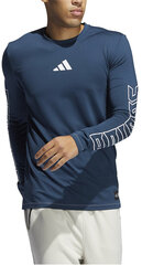Meeste pikkade varrukatega särk Adidas Fb Hype Ls Tee Blue hind ja info | Meeste spordiriided | kaup24.ee
