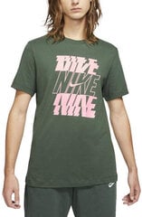 Meeste T-särk Nike M NSW Tee Swoosh/block Green hind ja info | Meeste spordiriided | kaup24.ee