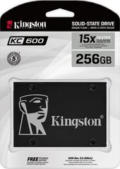 SSD|KINGSTON|KC600|256GB|SATA 3.0|TLC|Write speed 500 MBytes/sec|Read speed 550 MBytes/sec|2,5