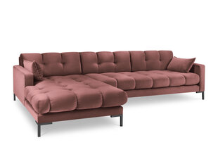 Мягкий уголок Micadoni Home Mamaia 5S-V, розовый/черный цена и информация | Угловые диваны | kaup24.ee